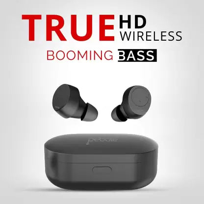 Pebble Twins Bluetooth Headset (Black, True Wireless) Pebble Twins Bluetooth Headset (Black, True Wireless)